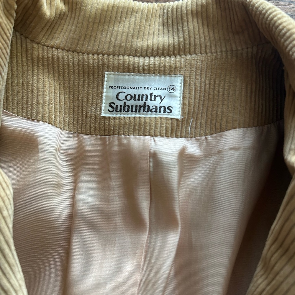Camel Corduroy Blazer - Picture 2 of 7